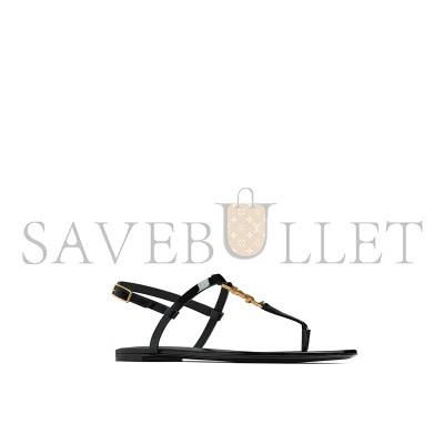 YSL  PATENT LEATHER CASSANDRA SANDALS 659817B8IKK1000